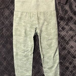 Gymshark Green Camouflage Leggings